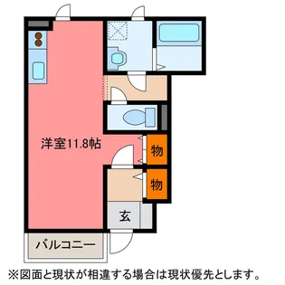 ラベンダーガーデン諏訪【1階】の間取り