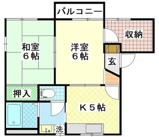 ディアス・ナカタB【1階】の間取り