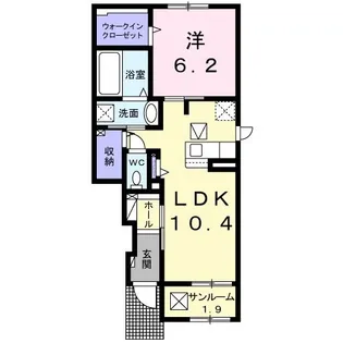ヴィラ・ブライト西軽井澤II【1階】の間取り
