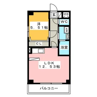 ムーブル エスト【2階】の間取り