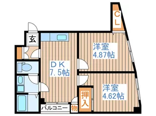 リエス鹿野【2階】の間取り