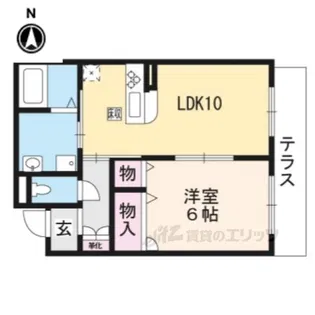 CLOCHETTEARBRE【1階】の間取り