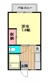 サンシティ長岡【1階】の間取り