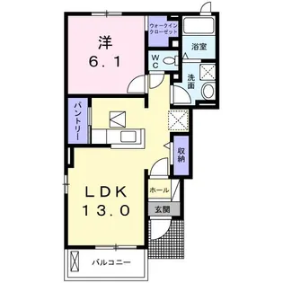 ザ.スター 2012【1階】の間取り