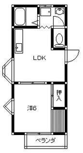 グリーンテラスI【1階】の間取り
