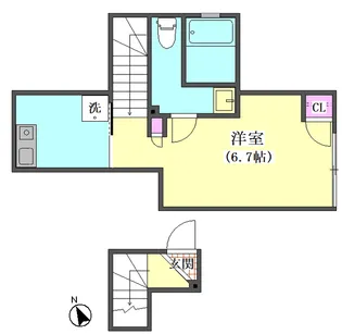 ドミール東矢口【2階】の間取り