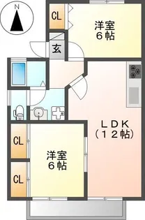 アリージェンス10【1階】の間取り
