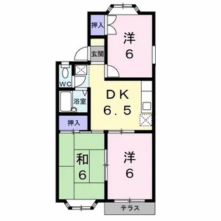 ポートさくら【1階】の間取り