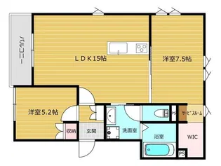フォレストメゾンひばりが丘【3階】の間取り