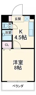 ニューエチュード3号館【1階】の間取り
