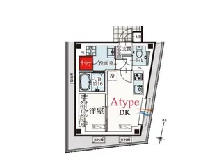 b´CASA駒沢大学【1階】の間取り
