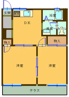 パティオI【1階】の間取り