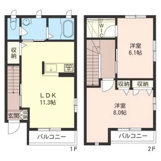EcoCharmant Vの間取り