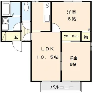 ハイクレスト【2階】の間取り