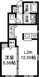 メゾンドブラン・ヨシイ【1階】の間取り