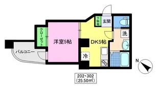 ユイマール【3階】の間取り