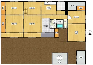 愛知県知多郡東浦町大字生路字森腰【一戸建】の間取り