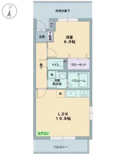 ピエデルモンテ香貫【3階】の間取り