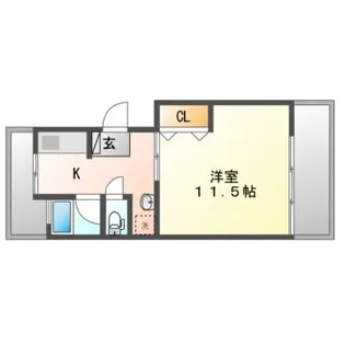 エステート東洋【4階】の間取り