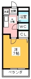 スペーシア追進 C【3階】の間取り