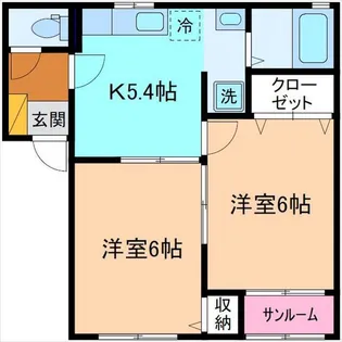 モンテローザ【2階】の間取り