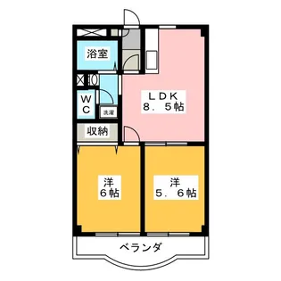 ヴィラ・パークメイト【3階】の間取り