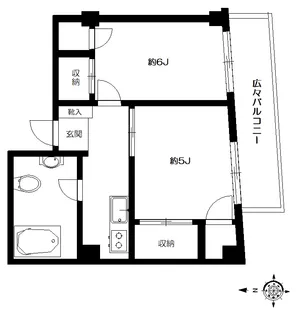 アパルトマンモリタ【4階】の間取り