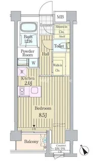 東京都渋谷区神宮前4【マンション】の間取り