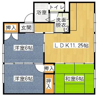 グランドゥール岩崎B棟【1階】の間取り