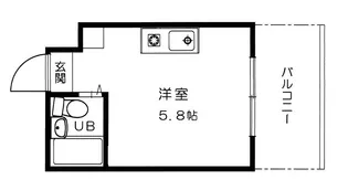 Calm西原【6階】の間取り