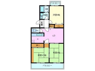 静岡県三島市壱町田【マンション】の間取り