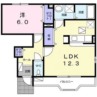 ブライト・ジール【1階】の間取り