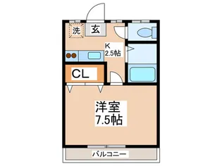 アースパックス 2号棟【2階】の間取り