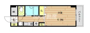 オークハイツ【5階】の間取り