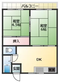 コーポファミリーA【2階】の間取り