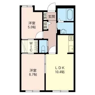 ヴィラーチェB棟【1階】の間取り