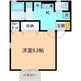 1Kの間取り画像