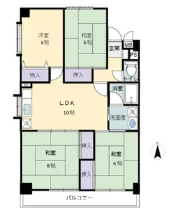協栄マンション【5階】の間取り