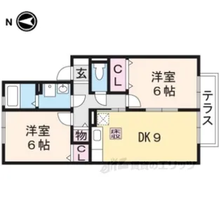 クローバー2【1階】の間取り