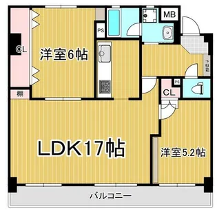 コーポウィスタリアII【3階】の間取り
