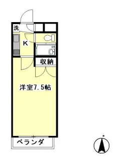 浜島ビル【6階】の間取り