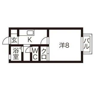 クラベール【2階】の間取り