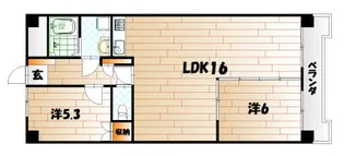 サンライフ霧ヶ丘II【3階】の間取り