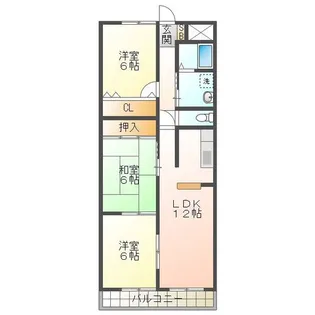 アズワン【2階】の間取り