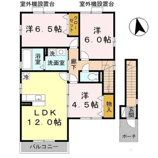 ヴィラ弐番館の間取り