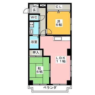 リバーサイド西八王子【3階】の間取り