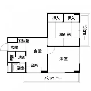 アップル比治山【5階】の間取り