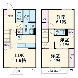 コート テラスの間取り