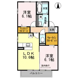 ソレイユ ドゥ【2階】の間取り