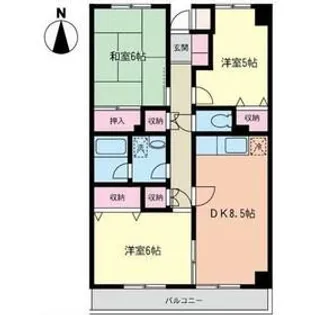 オークウッドI【4階】の間取り